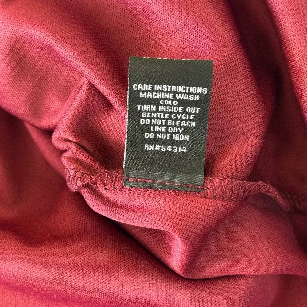 B. Darlin Burgundy Floral Burnout Smocked Tiered Mini Dress Womens 3/4 NWT - Picture 5 of 7